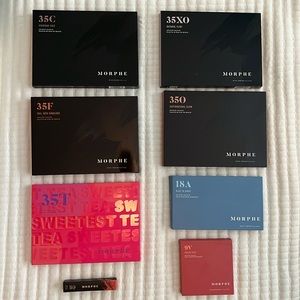 Morphe collection of eyeshadow pallets